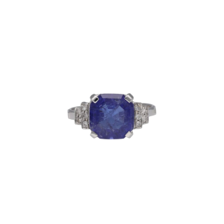 Bague Tanzanite 3 ct & Diamants 0,50 ct – Style Art...