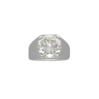 Chevalière Bulgari Diamant 3,40 ct – Platine –...