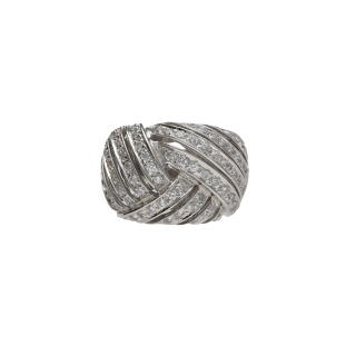 Bague Nœud Diamants 2,50 ct – Or 18k – Taille 64 –...