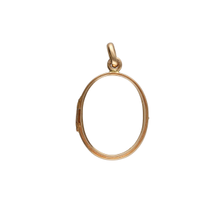 Médaillon Porte Photo Ancien – Or Jaune 18k & Verre...