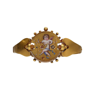 Parure Florentine XIXème Bracelet & Boucles Angelots...