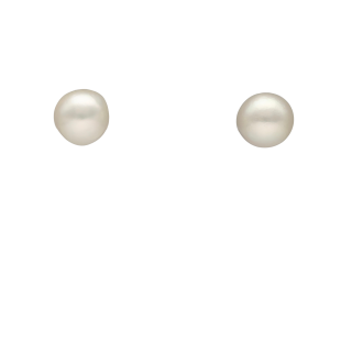 Boucles d’Oreilles Perles de Culture 9 mm – Or Blanc...