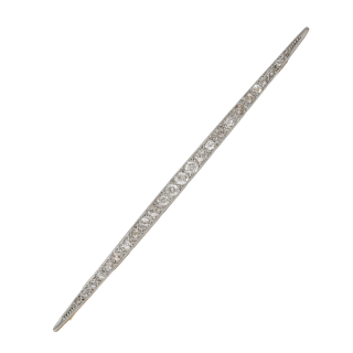 Broche Épingle Diamants 0,60 ct – Or Jaune 18k &...