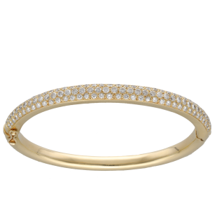Bracelet Jonc Diamants 2,50 ct – Or Jaune 18k