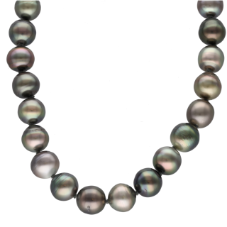 Collier Perles de Tahiti 9,7 mm – Fermoir Or Gris...