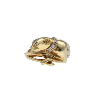 Bague Panthère Diamants – Or Jaune 18k – Taille 56 –...