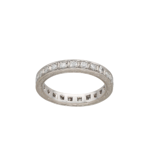 Alliance Diamants 0,70 ct F-VS – Or Blanc 14k –...