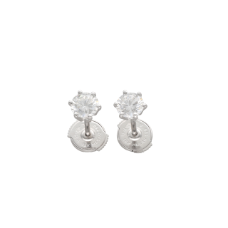 Puces D'Oreilles Diamants 0,56 ct et 0,57 ct E-VS1 -...