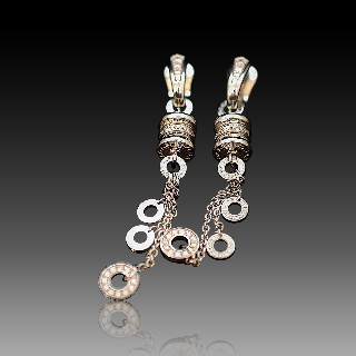 Boucles d'oreilles Bulgari "B zero 1 " Or jaune 18k de 2014 .