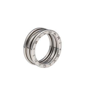 Bague Bulgari Bzero 1 Moyen Modele - Or gris 18k -...