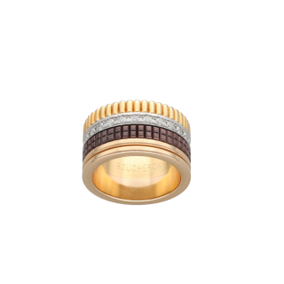 Bague Boucheron - Modèle Quatre Large - Or jaune 18k...