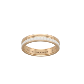 Bague Boucheron Quatre - Or rose 18k - Céramique...