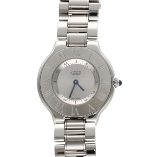 Montre Cartier Godron 21 - Acier - Quartz - 31 mm