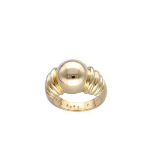 Bague Boucheron Boule - Or jaune 18k - Taille 52 -...