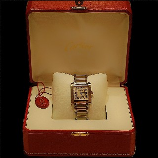 Montre Cartier Tank Française Or et Acier Homme de 2000. Automatique.