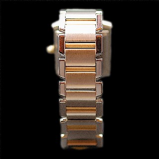 Montre Cartier Tank Française Or et Acier Homme de 2000. Automatique.