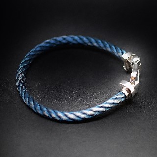 Bracelet Fred Force 10 en Or gris 18k de 2011 . Grand Modèle.