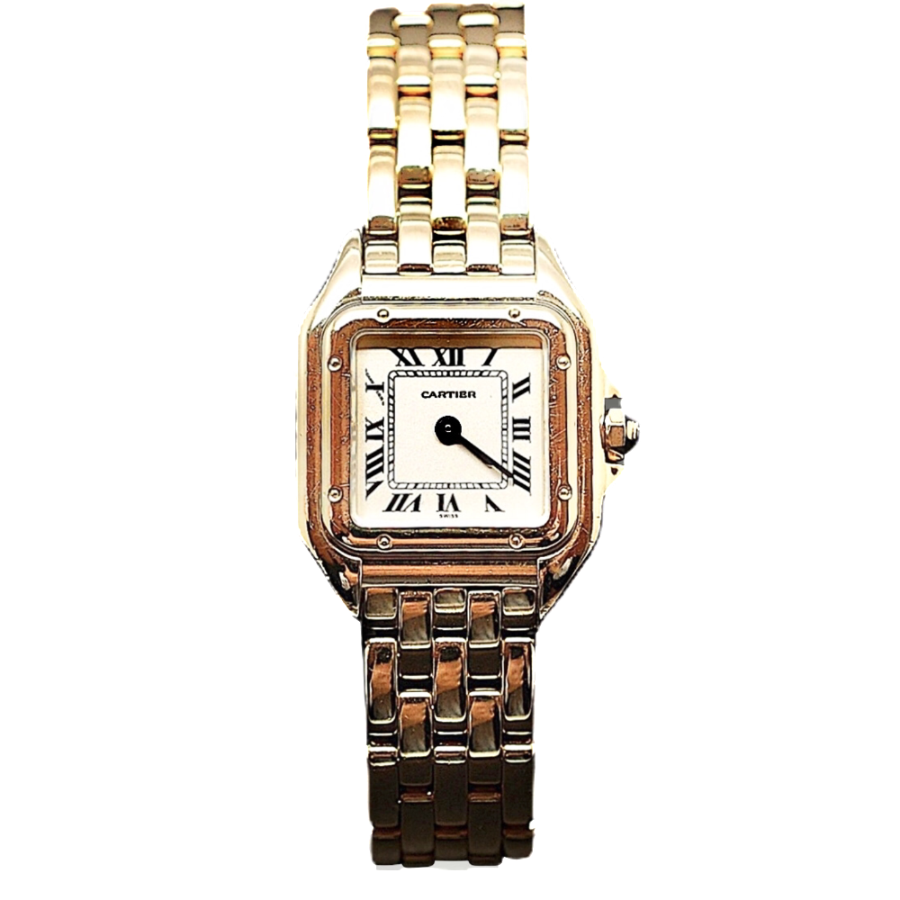 Montre Cartier dame "Panthère" Or 18k massif quartz Vers 1998.