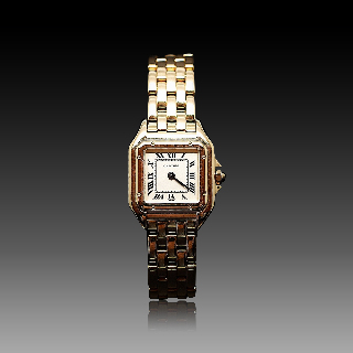 Montre Cartier dame "Panthère" Or 18k massif quartz Vers 1998.