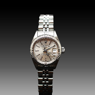 Montre Rolex Oyster Date Dame Acier de 1981. Cadran Gris. Ref : 6919 .