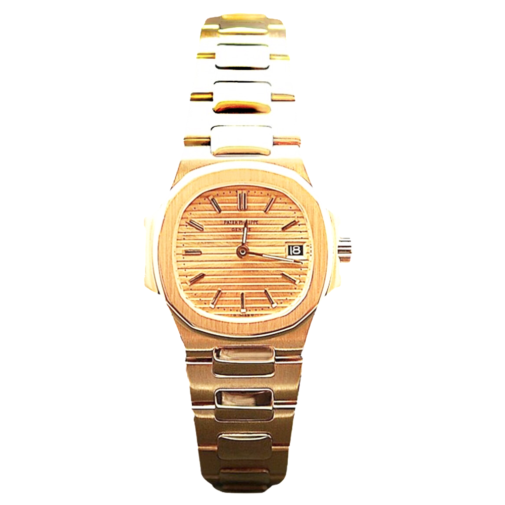 Montre Patek Philippe Nautilus Dame Or jaune 18k de 1986. Quartz.