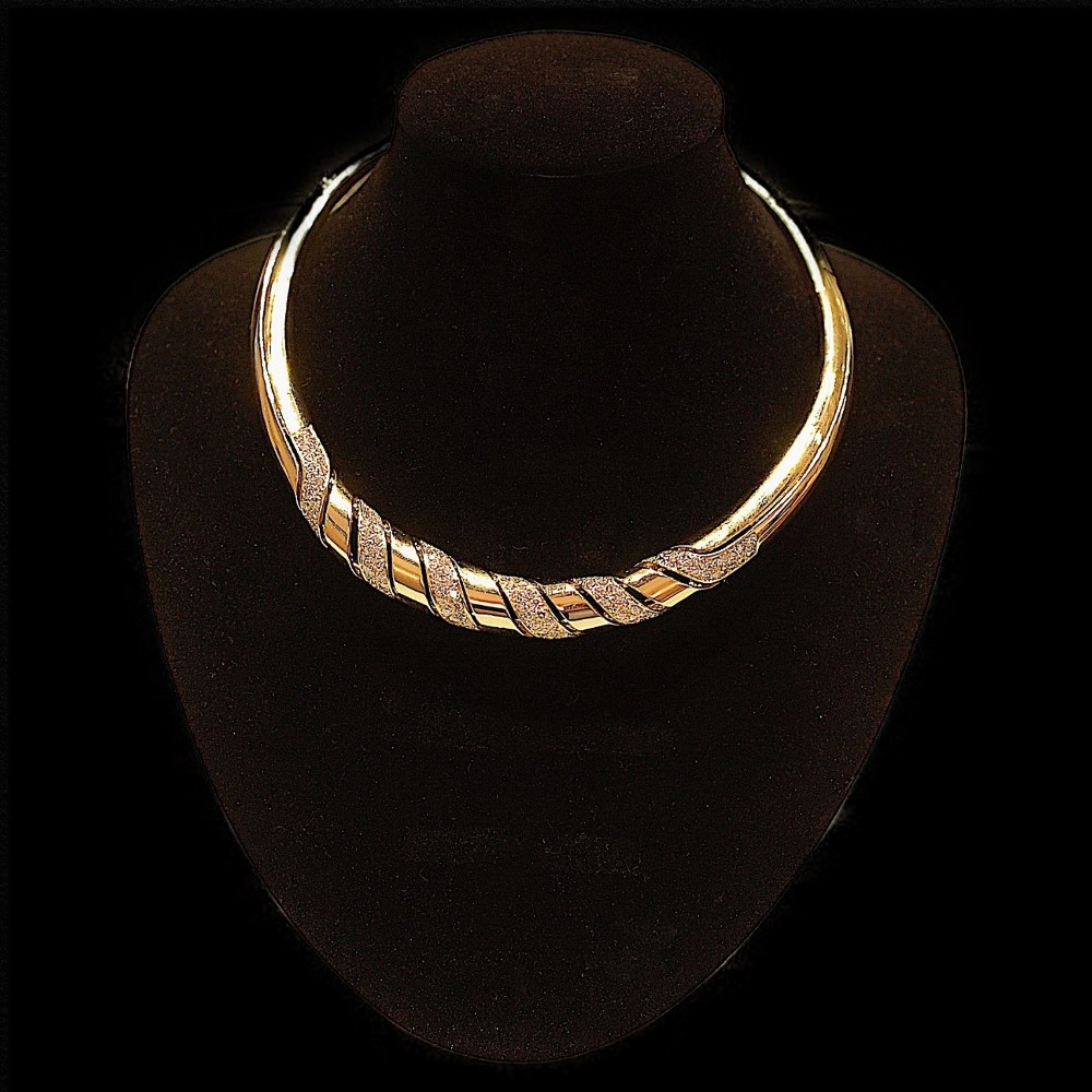 Collier Or Jaune 18 Carats Avec Diamants Et Rubis - 3.85 Grammes - Neuf Sans écrin