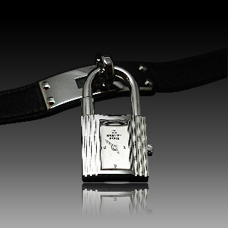 Montre Hermes "Kelly" Acier de Dame. Quartz.