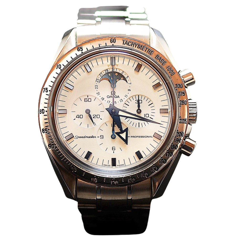 Montre Omega SpeedMaster MoonWatch Broad Arrow Acier vers 2010.