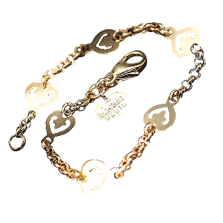 Bracelet O.J Perrin en Or 18k "Legende" 6 Coeurs vers 2010.