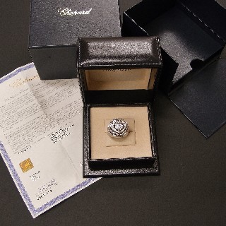 Bague Chopard XTRAVAGANZA de 2012 en Or Gris 18k Diamants Brillants