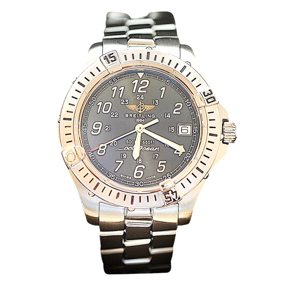 Montre Breitling Homme " Colt Ocean " 38 mm en acier quartz vers 2000.