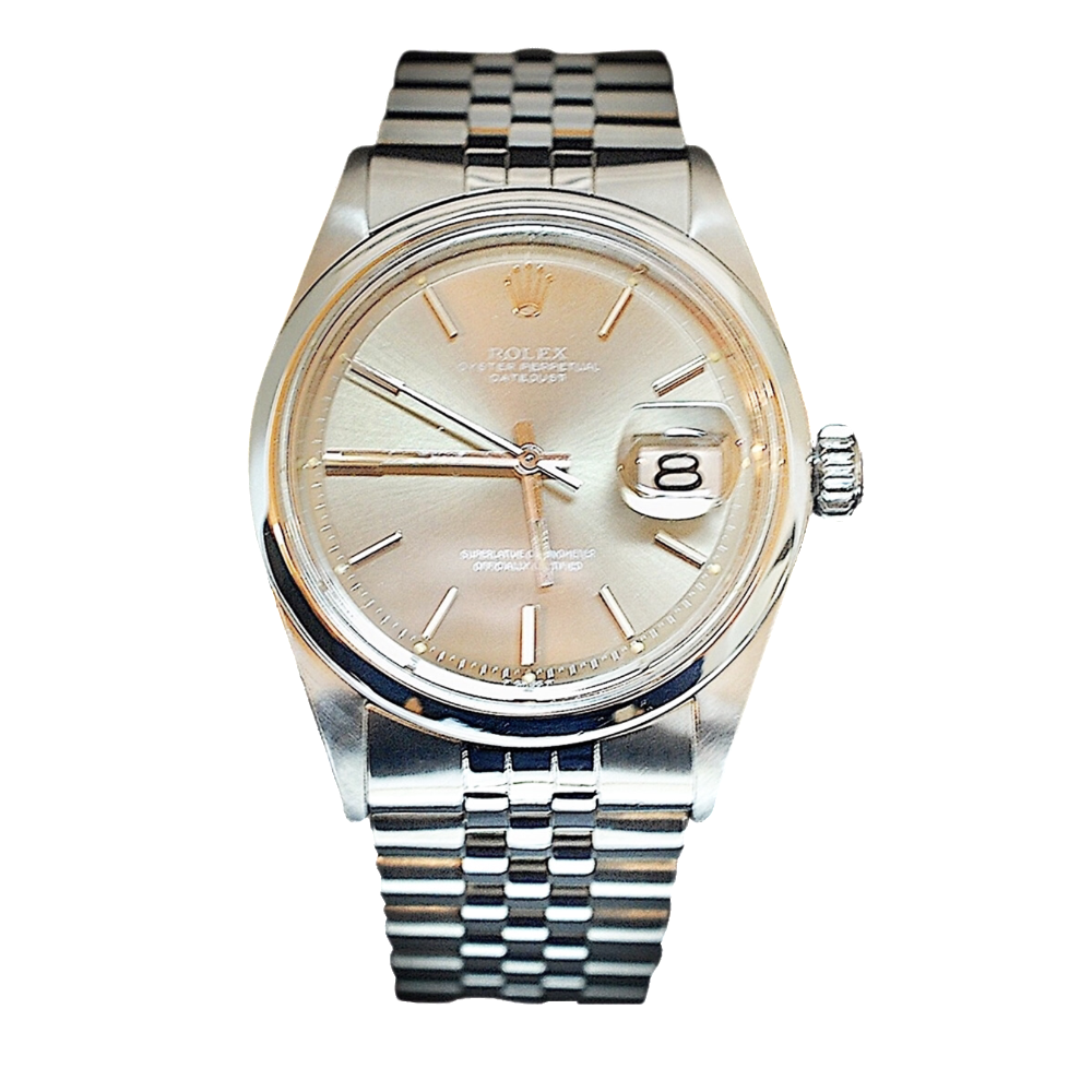 Montre Rolex Oyster Datejust Homme Acier de 1971. Cadran Gris. Ref : 1600 .