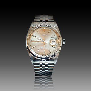 Montre Rolex Oyster Datejust Homme Acier de 1971. Cadran Gris. Ref : 1600 .