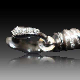 Boucles d'oreilles Bulgari "B zero 1 " en Or gris 18 Cts avec diamants vers 2014 . Boucles d'oreilles Bulgari "B zero 1 " en Or gris 18 Cts avec diamants vers 2014 .
