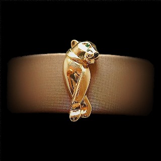 Bracelet Cartier "Panthère" Or jaune 18k massif de 2016. Boite-Papiers.