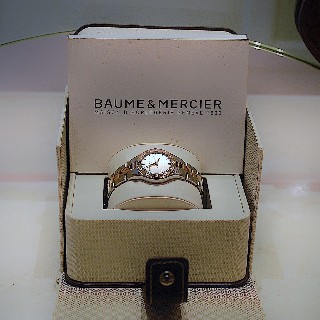 Montre Baume et Mercier Linéa Dame Or Rose et Acier Automatique de 2013