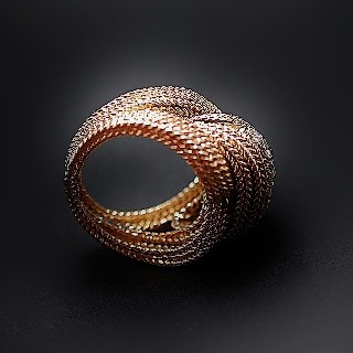 Bague vintage vers 1960 en Or 18K et Platine avec 0,50 Cts de Diamants Bague vintage vers 1960 en Or 18K et Platine avec 0,50 Cts de Diamants