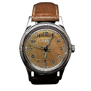 Montre Longines Vintage Homme en Acier Mécanique Vers 1945