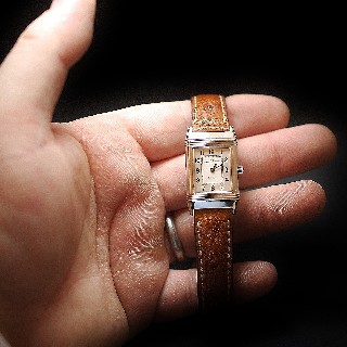 Montre Jaeger LeCoultre Reverso Lady en Acier Quartz de 2014.