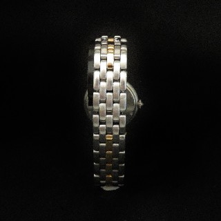 Montre Cartier dame "Panthère Vendome " Or jaune 18k & Acier quartz Vers 1995. Montre Cartier dame "Panthère Vendome " Or jaune 18k & Acier quartz Vers 1995.