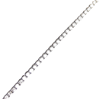 Bracelet ligne en or gris 18k avec 5.80 Cts de Diamants brillants blancs.