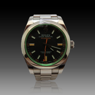 Montre Rolex Milgauss Homme Acier de 2011. Cadran noir. Ref : 116400GV .Full Set.