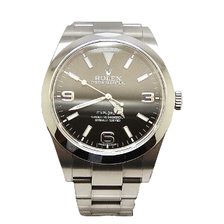 Montre Rolex Explorer I  en Acier de 2013. Cadran noir. Ref : 214270 .Full Set.