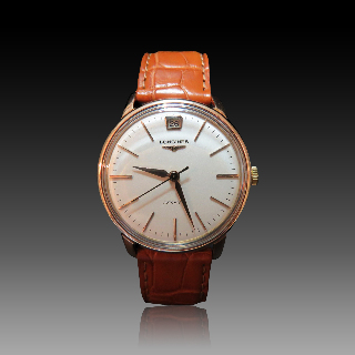 Montre Longines Conquest Vintage Homme en Or rose 18k Automatique Vers 1955.