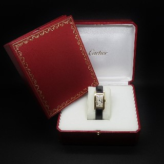 Montre Cartier Tank Américaine Dame Or Jaune 18k Petit modèle de 2001.