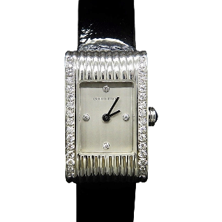 Montre Boucheron "Reflet" de Dame petit modèle acier et Diamants .