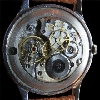 Montre Jaeger LeCoultre Vintage Ronde acier mécanique Vers 1960.