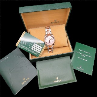 Montre Rolex Oyster Datejust Or rose et Acier de 2008 . Ref : 116201 .