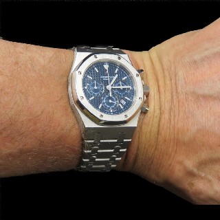 Montre Audemars Piguet Royal-Oak Chrono Automatique Ref-25860-ST . Full-Set