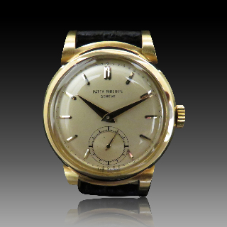 Montre Patek Philippe Calatrava Ref :1491 de 1952 en Or jaune 18 Cts Mécanique.